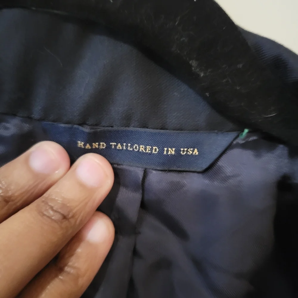 Brooks Brother's Men's Italian Wool Navy Blue Suit Coat Jacket. Size 45R - Picture 8 of 8